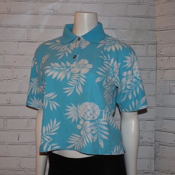 🍍💙🌊 C.B. Casual Tee · Pineapple Print · Petite Medium - Picture 5 of 6